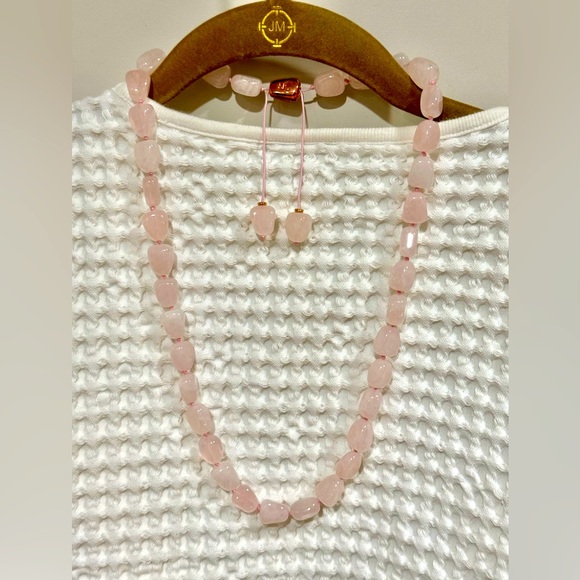 Lola Rose Rose Quartz Beaded Necklace - Picture 1 of 6